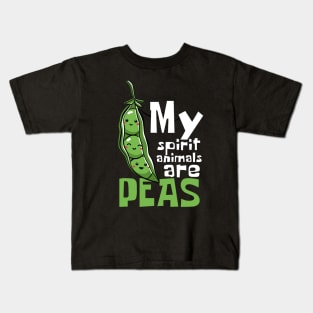 My Spirit Animals Are Peas Funny Kids T-Shirt